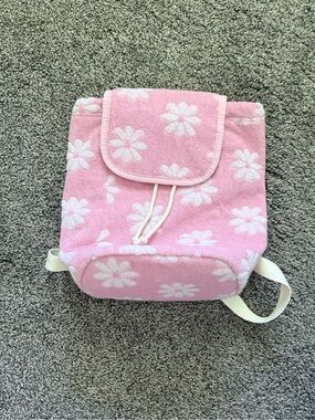 Carter's Pink Daisy Plush Kids Backpack